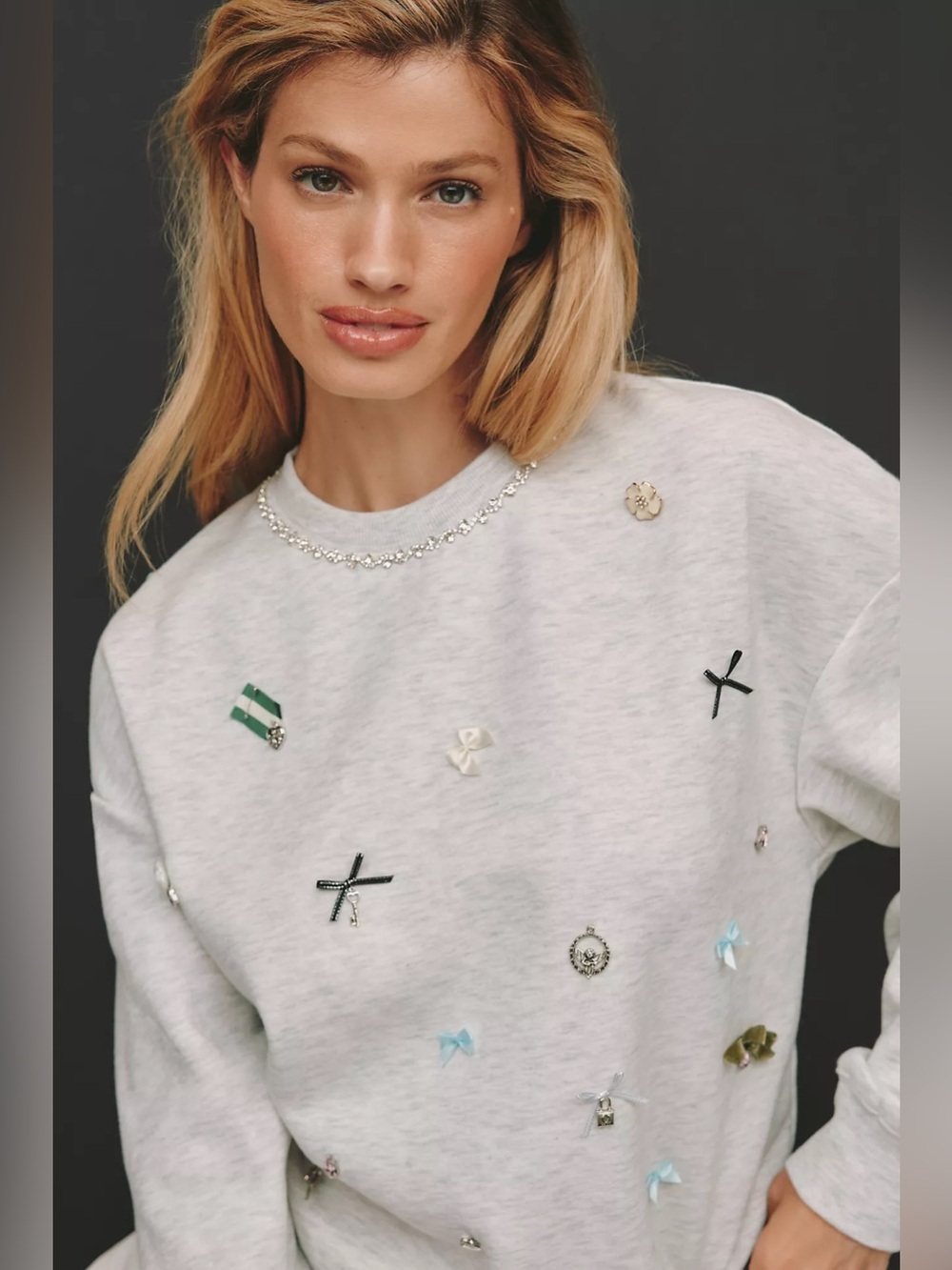 Anthropologie Maeve Icon Crewneck Size LP Large Petite